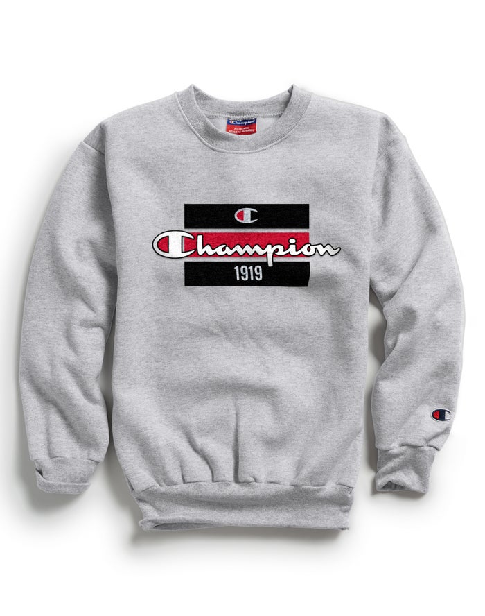 Champion Sweatshirt Jongens - Grijs - Double Dry Raising the Bar ( 790625-ZTW )